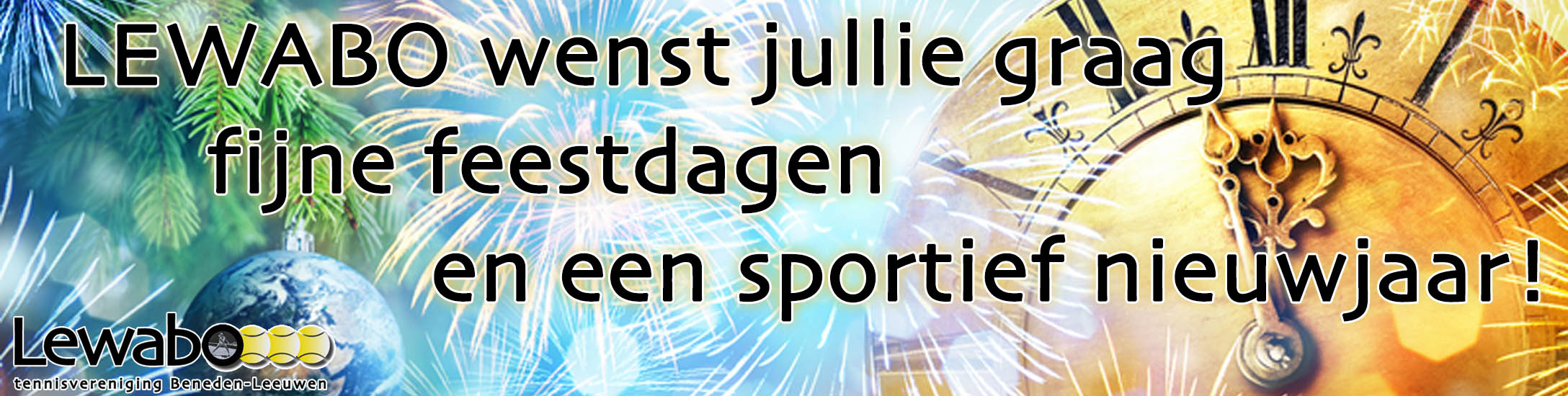 Lewabo Fijne feestdagen en een sportief nieuwjaar